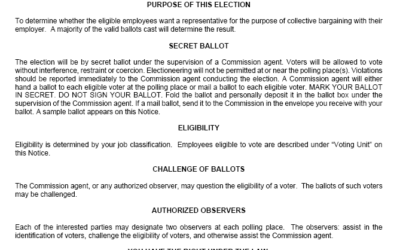 Union Notice of Election – 2/6/2025